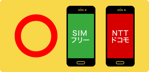 SIMフリー NTTドコモ